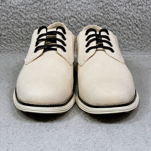 Cole Haan Original Grand Zero Plain Toe Mens Size 8.5 Oxford Shoes Ivory Knit main image 9